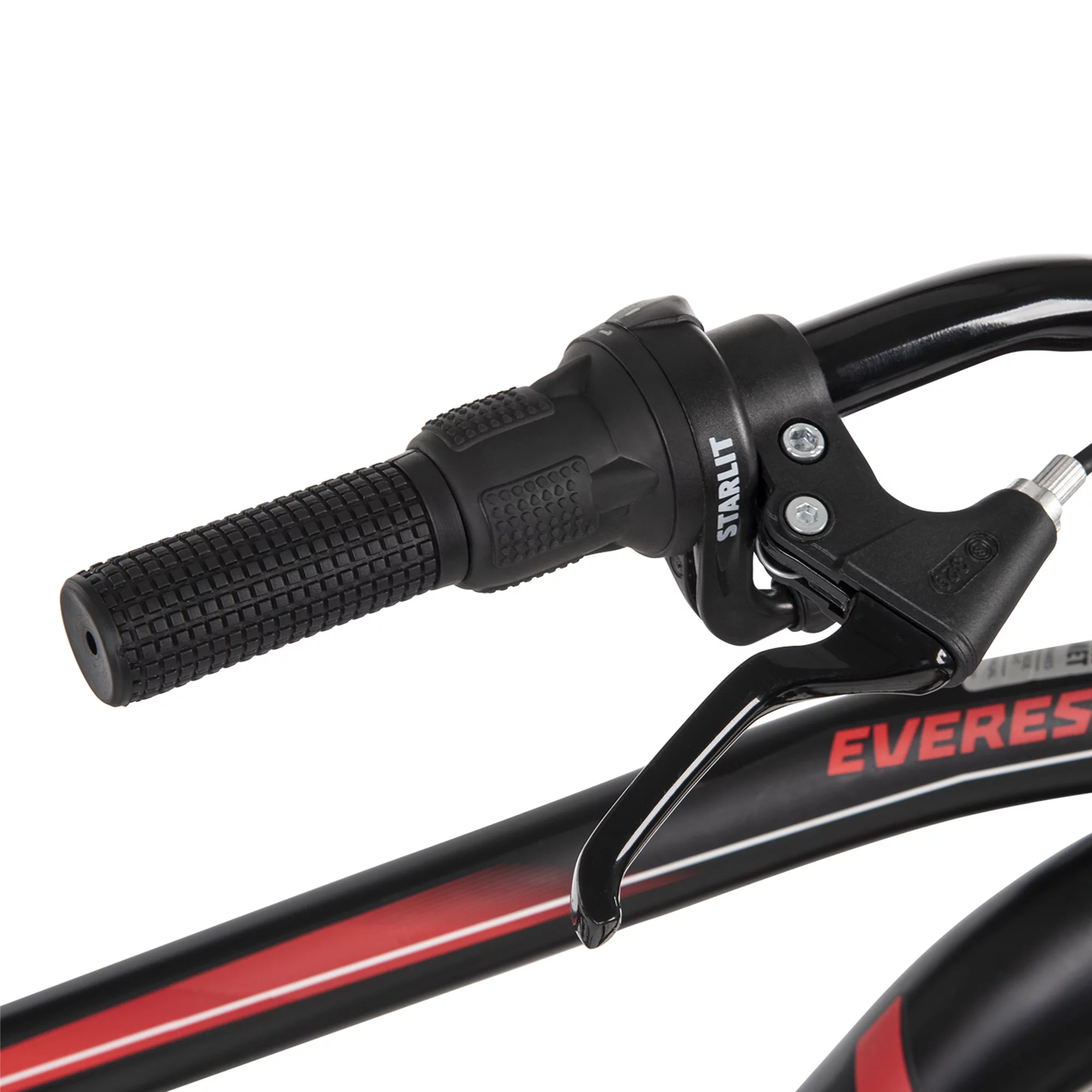 Huffy 26 In. Everest Men's 21-Speed Hardtail Mountain Bike, Black and Red
