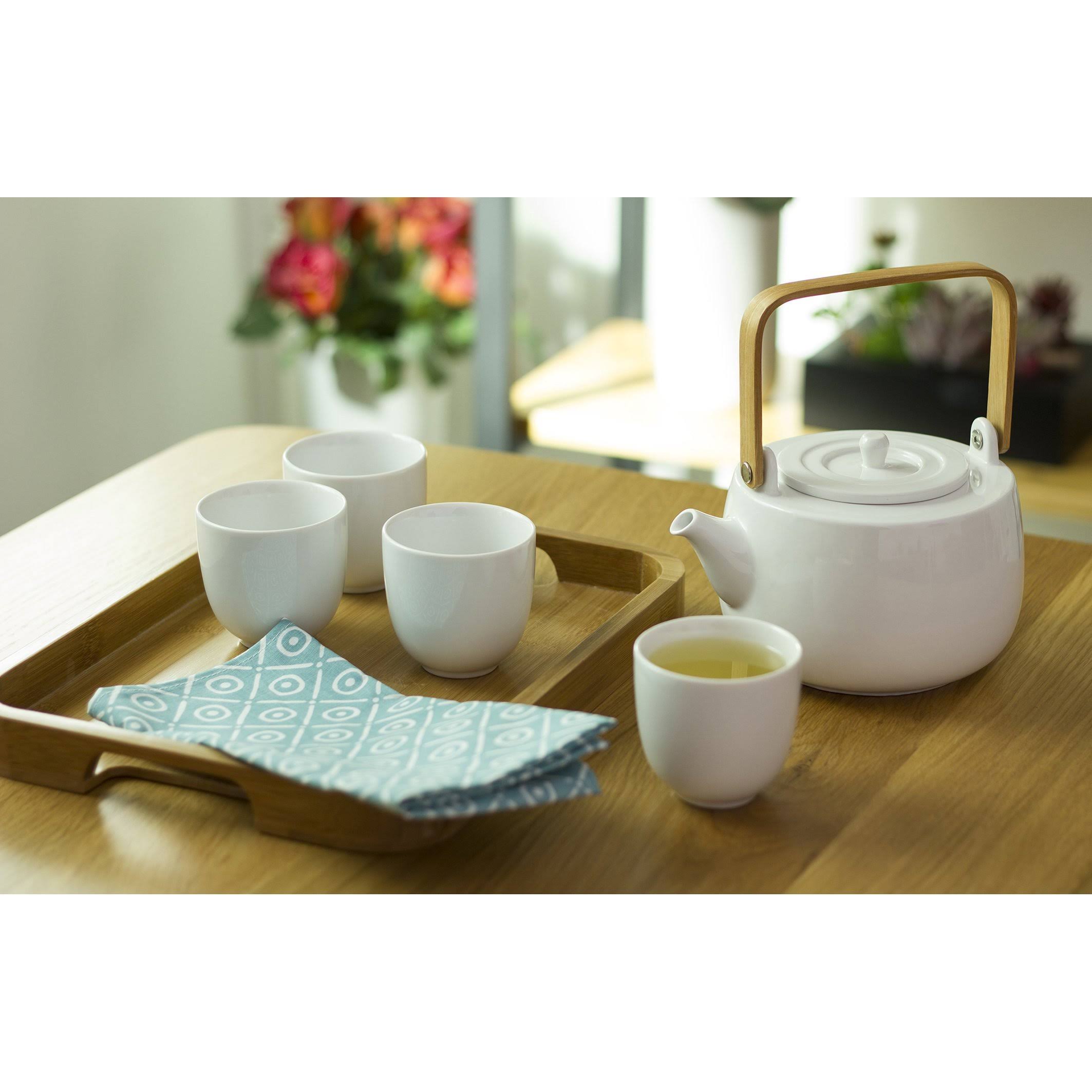 casaWare Serenity 7-Piece Tea Pot Set (White)