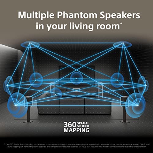 Sony STR-AN1000 7.2 CH Surround Sound Home Theater 8K A/V Receiver: Dolby Atmos, DTS:X, Digital Cinema Auto Calibration IX, Bluetooth, WiFi