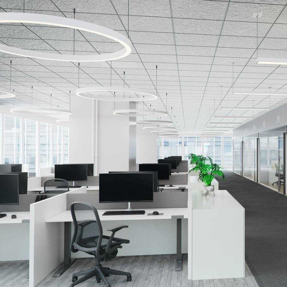 USG Ceilings 2 ft. x 2 ft. Glacier White Fineline Edge Lay-In Ceiling Tile - Shop Hardware Tools Online Store