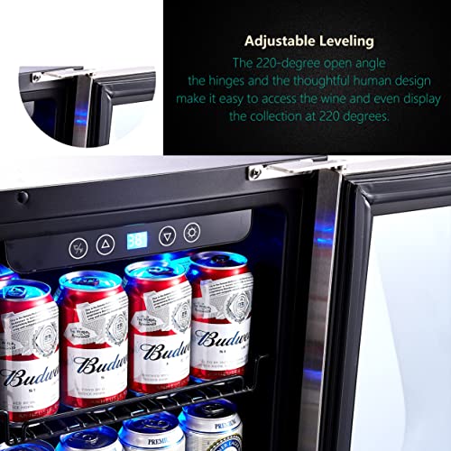 Kalamera 15 inch beverage cooler Built-in and Freestanding with Stainless Steel KRC-96BV154BV210508