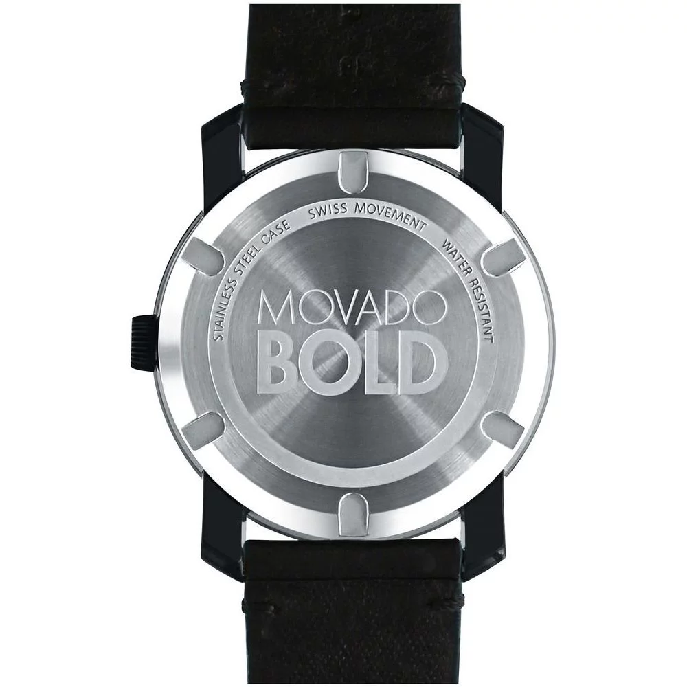 Movado Bold Leather Mens Watch 3600297 - Radiant Selections
