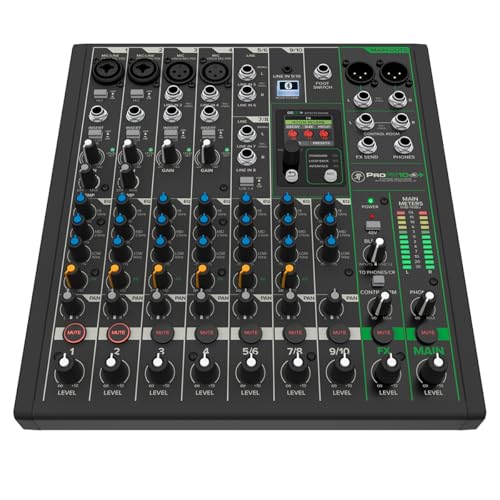 Mackie ProFX10 Go Battery-powered 10-channel Mixer with USB and Enhanced Effects