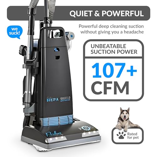 Prolux Upright Vacuum Cleaner with Sealed HEPA Filtration and On Board Tools
