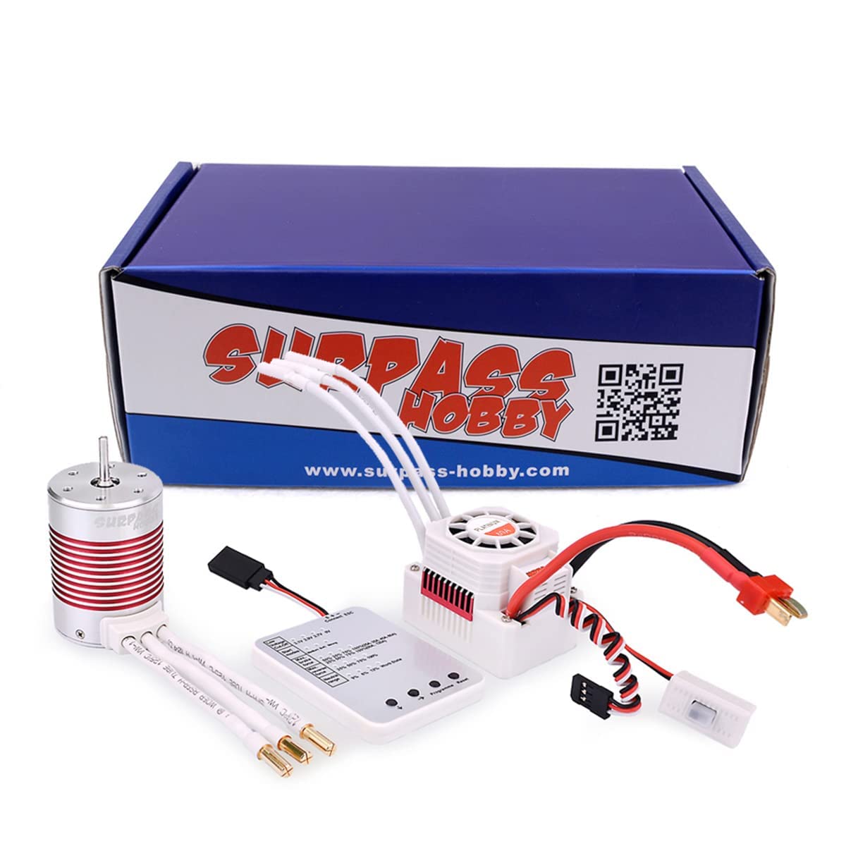 3650 3900kv Brushless Motor ESC: Waterproof Sensorless Motor with 60A ESC & Programming Card Combo Fast Motor Electric High Speed Controller for 1/10