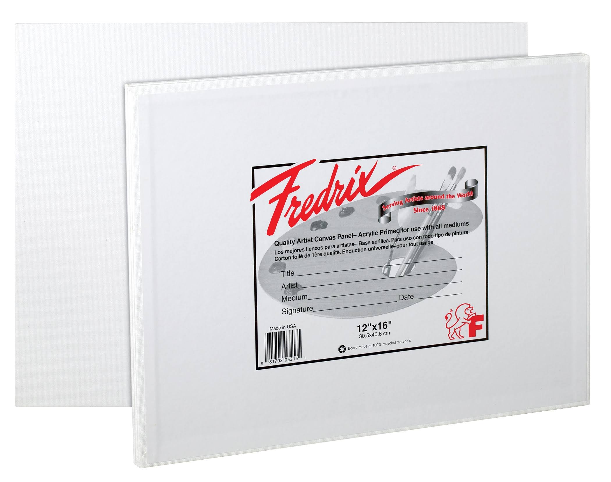 Fredrix T3015 12 x 24 Canvas Panel