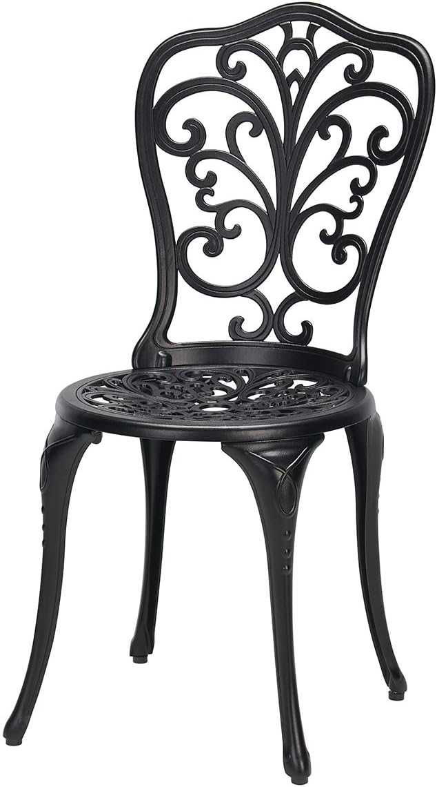 Laurel Canyon 3-Piece Cast Aluminum Patio Bistro Sets Antique Copper Finish Outdoor Furniture with Rust-Resistant Small Round Table and 2 Chairs for