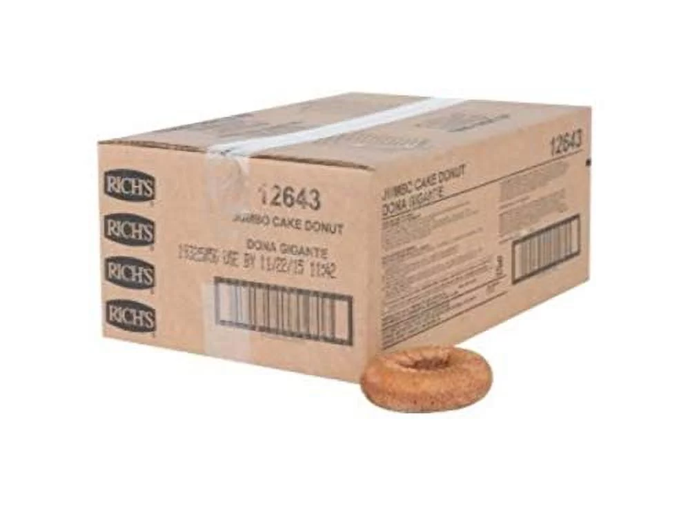Rich Jumbo Cake Donut, 3 Ounce -- Per Case.