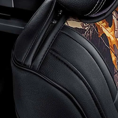 Rixxu - Camo Series 1st Row Brown Camo Seat Covers with Black Sides