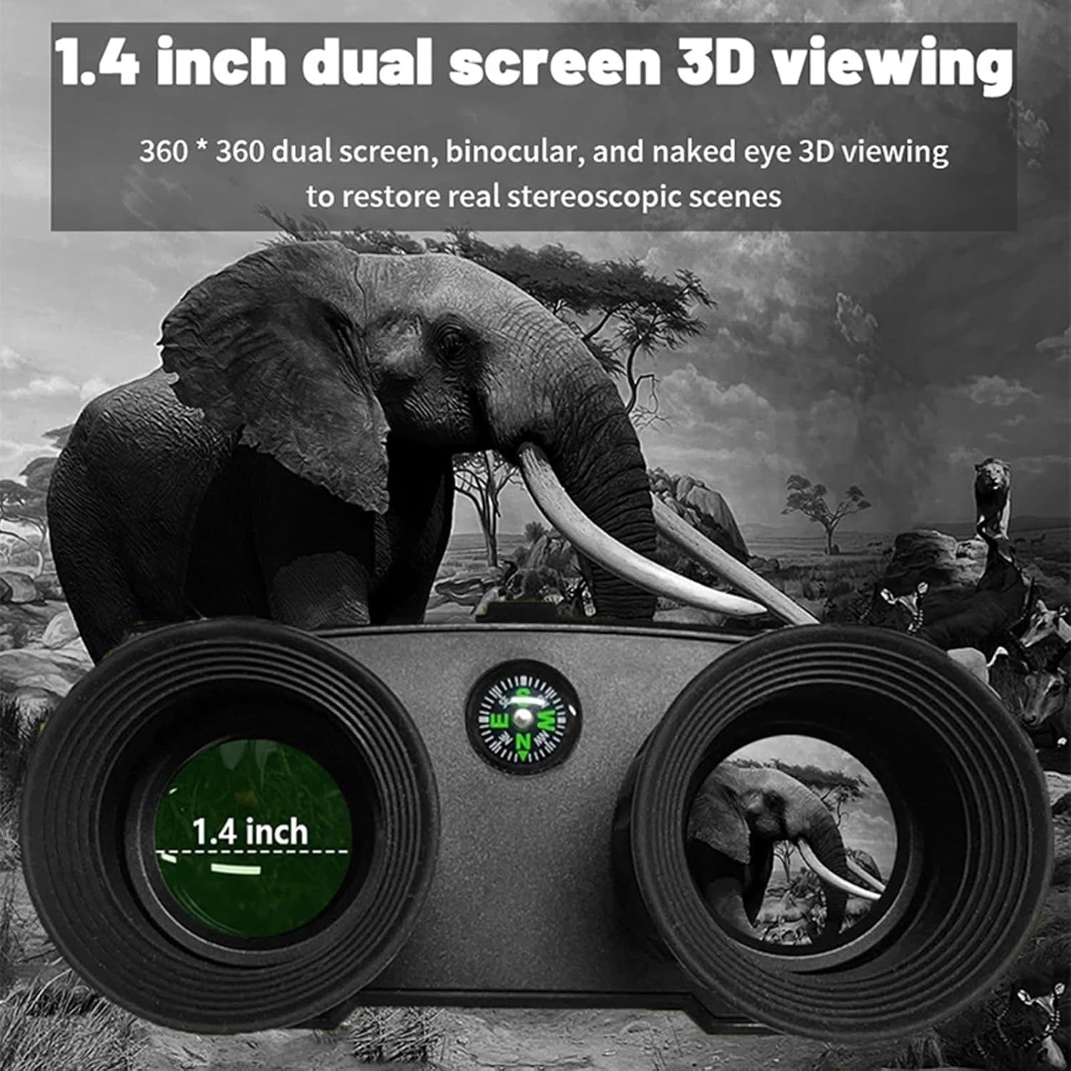 Night Vision Goggles Head Mounted, Digital Infrared Night Vision Binoculars