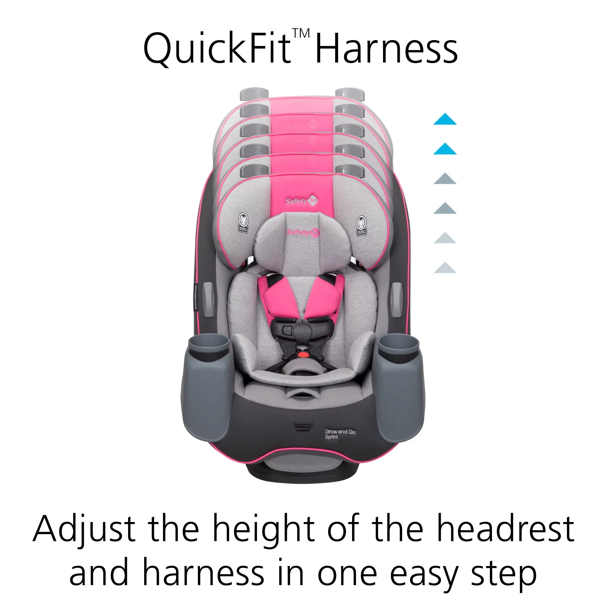 Safety 1st Grow and Go Sprint All-in-1 Convertible Car Seat, Silver Lake
