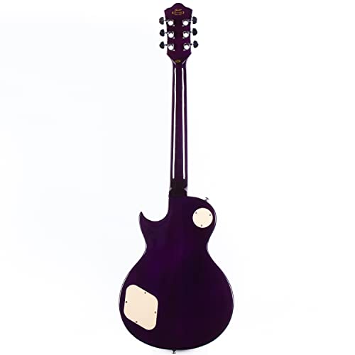 GROTE Guitar Solid Body Electric Guitar with Gigbag LPYS-006 (Purple)