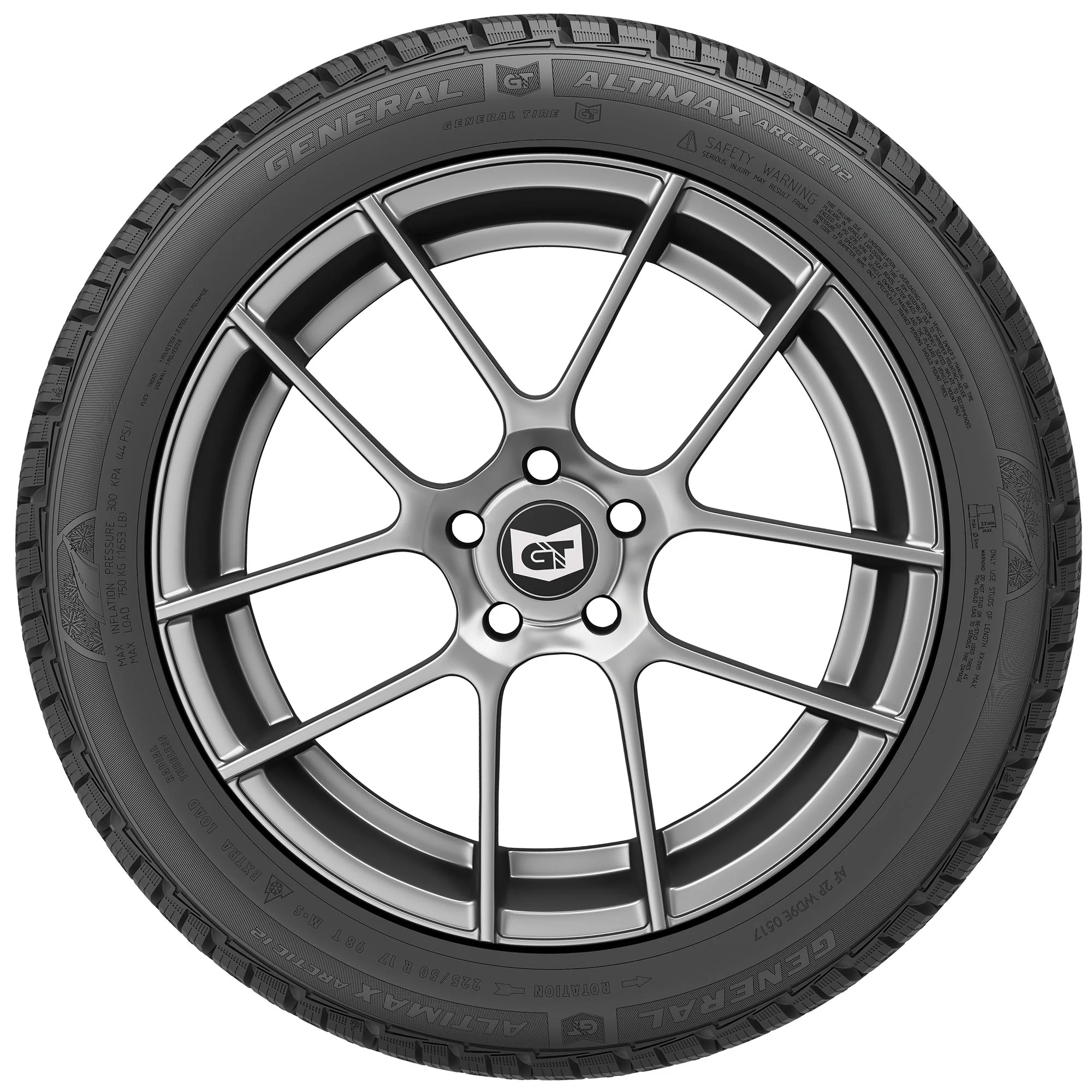 General Altimax Arctic 12 215/60R17XL 100T BW Winter Studdable Tire