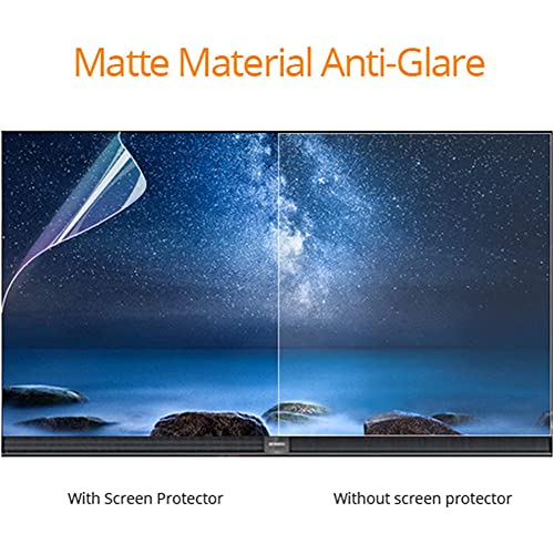 Anti Reflection TV Screen Protector, 32-75 Inch Matte Anti Glare Filter Anti Scratch Protection Film for Samsung, Insignia, VIZIO, TCL, Sony, Sharp