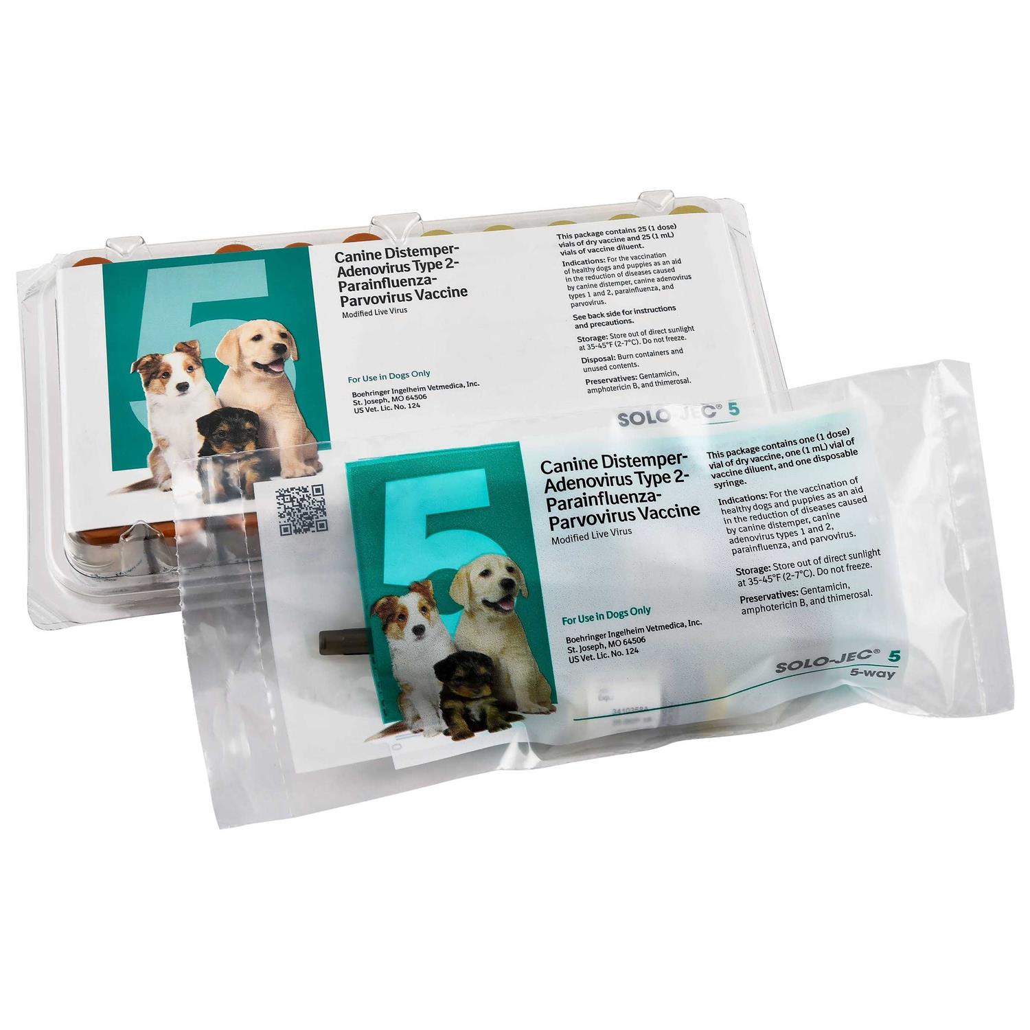 Boehringer Ingelheim Solo-Jec 5 Vaccine for Dogs - Pet Supplies online store