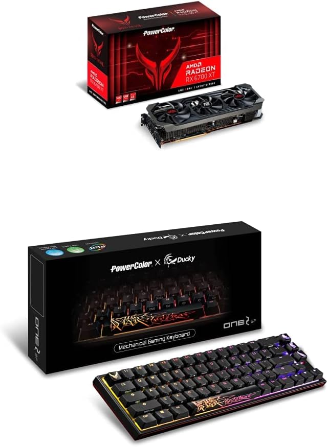 PowerColor Red Devil AMD Radeon RX 6700 XT Gaming Graphics Card with 12GB GDDR6 Memory, Powered by AMD RDNA 2, Raytracing, PCI Express 4.0, HDMI 2.1