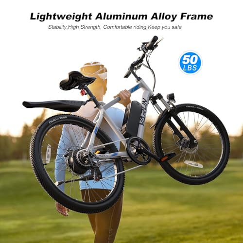 VARUN Electric Bike - Ebikes for Adults 350W (Peak 500W) 20MPH Commuter Ebike with 36V Removable Battery