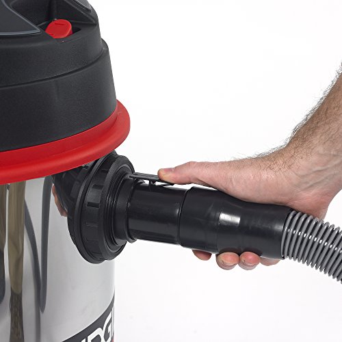 RIDGID 50353 1610RV Stainless Steel Wet Dry Vacuum, 16-Gallon Shop Vacuum with Cart, 6.5 Peak HP Motor, Large Wheels, Pro Hose, Drain, Blower Port