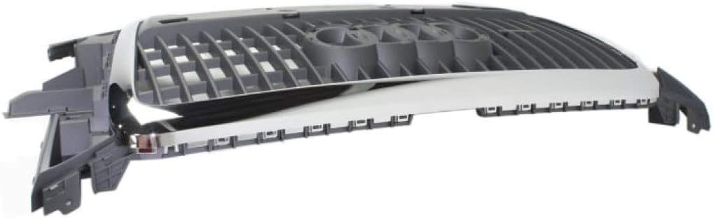 For Audi Q5 Grille Assembly 2011 2012 | Chrome Shell w/Primed Gray Insert | 2.0L Engine | Plastic | AU1200126 | 8R0853651N1QP