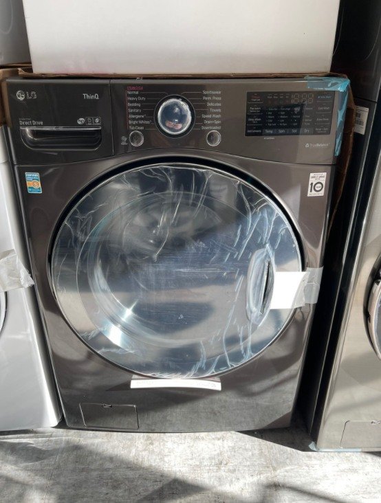 LG TurboWash 360 with AI DD V9 F4V909BTSE WiFi-enabled 9 kg 1400 Spin Washing Machine - Black