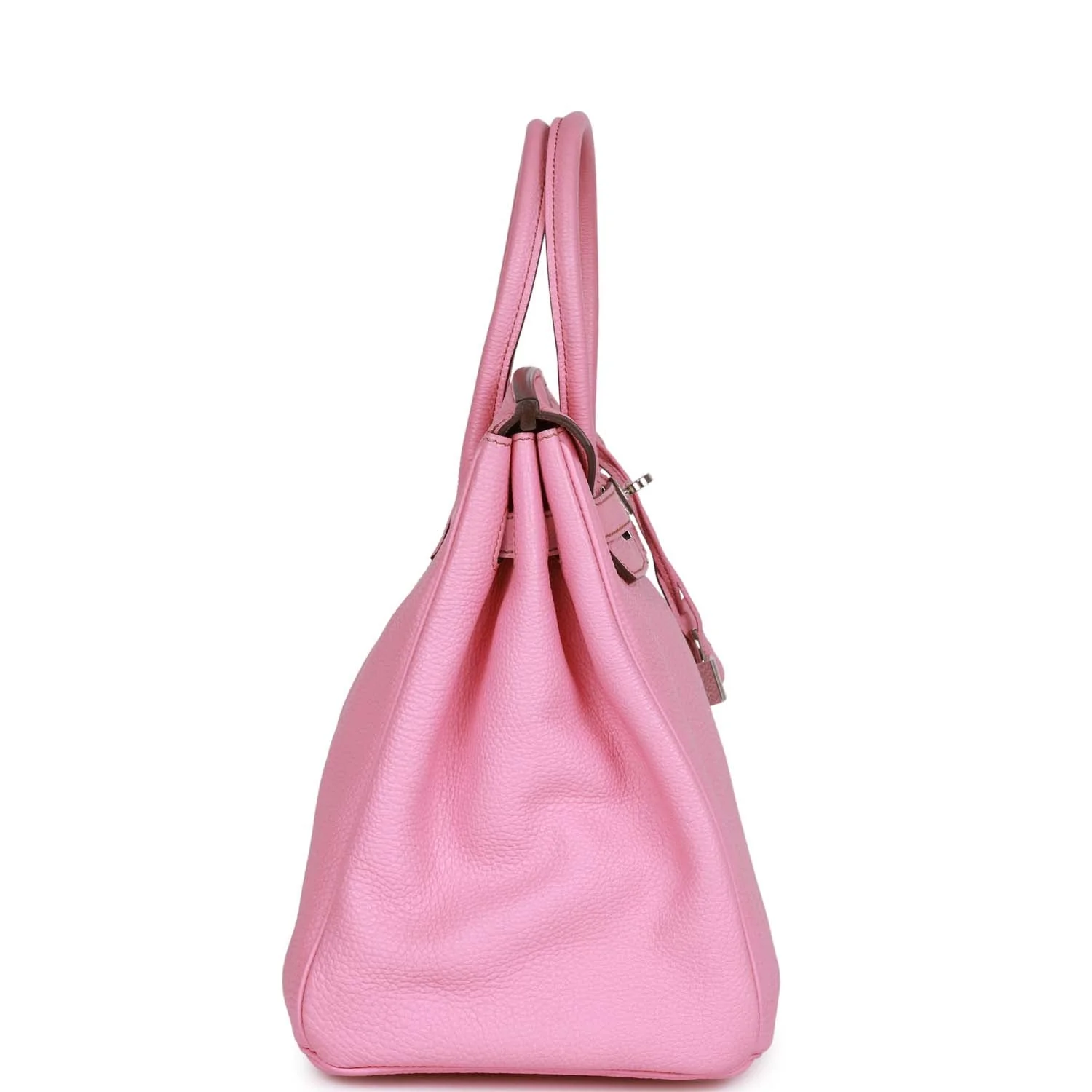 Pre-owned Hermes Birkin 35 Bubblegum Togo Palladium Hardware