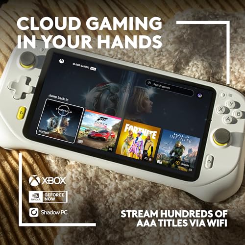 Logitech G Cloud Handheld Portable Gaming Console with Long-Battery Life, 1080P 7-Inch Touchscreen, Lightweight Design, Xbox Cloud Gaming