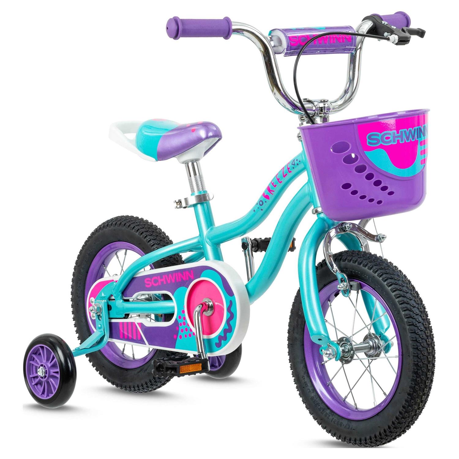 Schwinn Breeze Girls Kids Bike with Basket - Sports Supplies Online Store