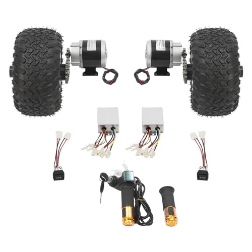 350W 36V Motor Drive Air Wheel Conversion Kit, 10Inch Double Wheel Set for Electrical Beach Bike
