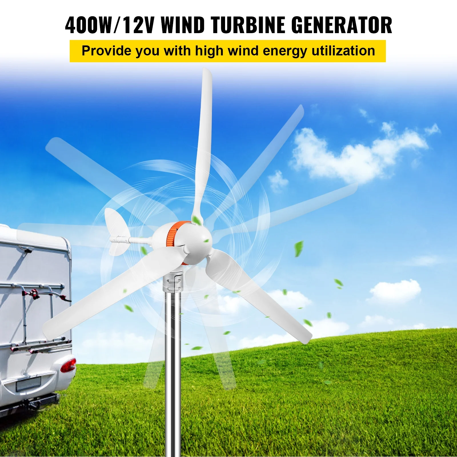 VEVOR Wind Turbine Generator, 12V/AC Wind Turbine Kit