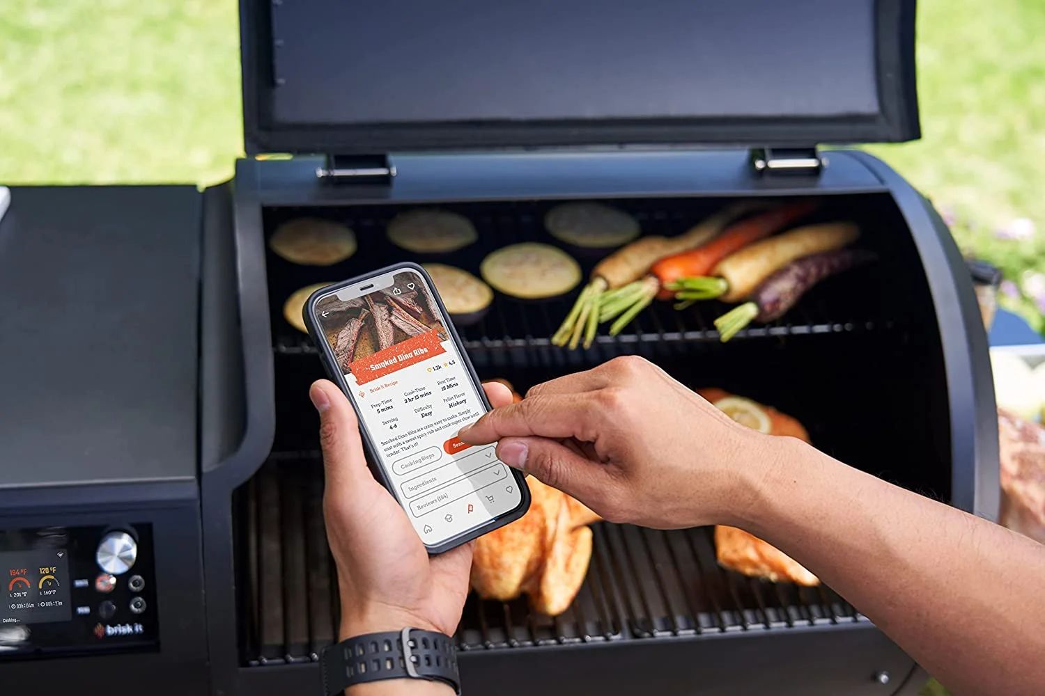 Brisk It BGO580 Origin-580 Wood Pellet Smoker Grill, Matte Black