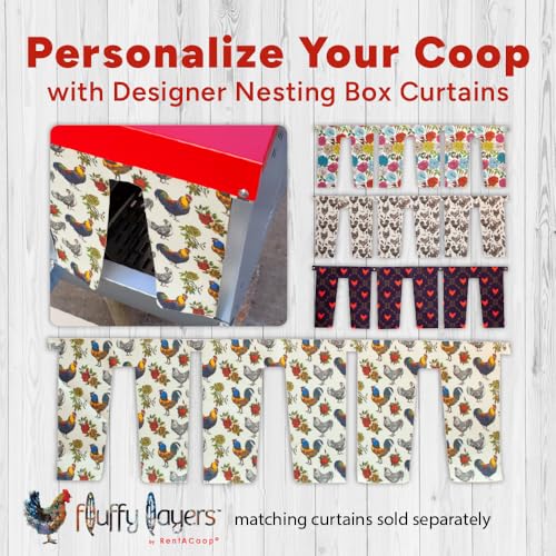 RentACoop Roll-Out Reversible Nesting Box Suite (3 Compartment) for Chickens, Ducks, Poultry