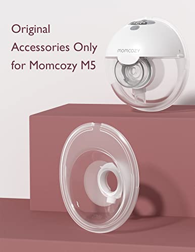 Momcozy M5 Hands-Free Wearable Breast Pump, Double-Sealed Flange for Baby-Like Comfort, 3 Modes & 9 Suction Levels, Portable Electric Pump – 24mm