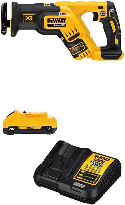 DEWALT 20V MAX* XR Reciprocating Saw, Compact, Tool Only (DCS367B)