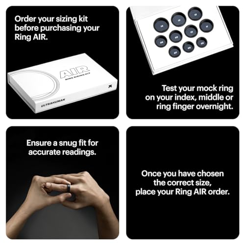 Ultrahuman Ring Sizing Kit | Sizing Guide for Your Smart Wearable Ring - Smart Home Appliances