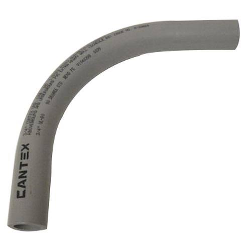 Cantex 5121060 Sch 80 90 Degree ELBOW; 3 inch, Plain, Rigid PVC