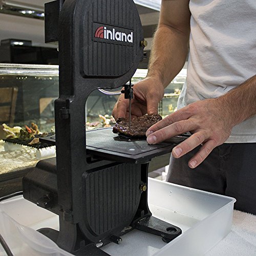 Inland Craft DB-100 Band Saw Machine, Tabletop Wet Saw for Glass, Stone, Plastic, Coral, Mosaics Crafting, Stained Glass Cutter