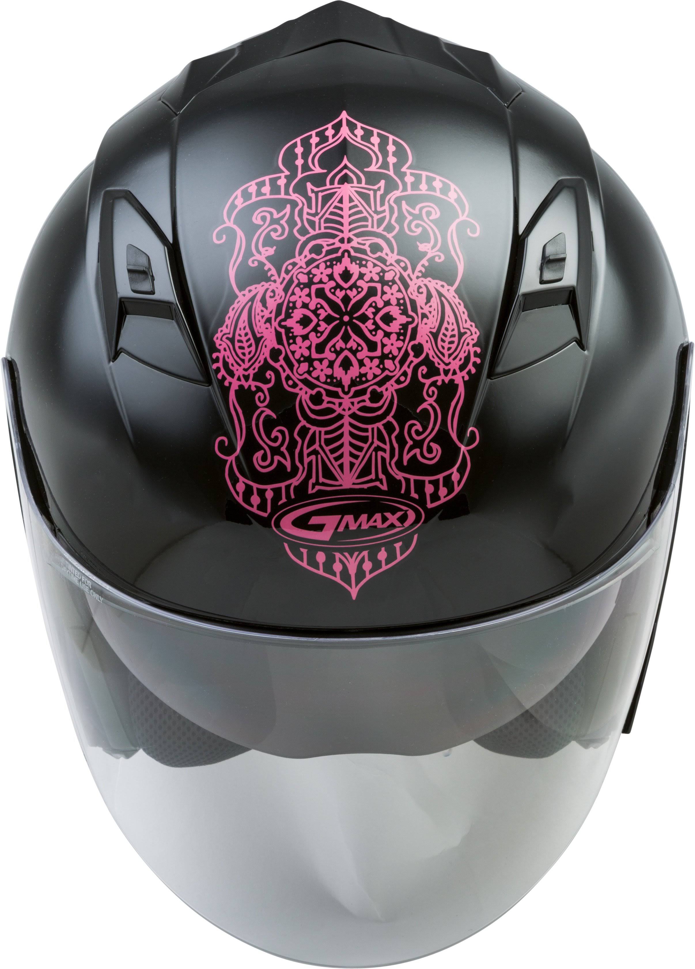 GMAX OF-77 Open-Face Eternal Helmet Black/Pink