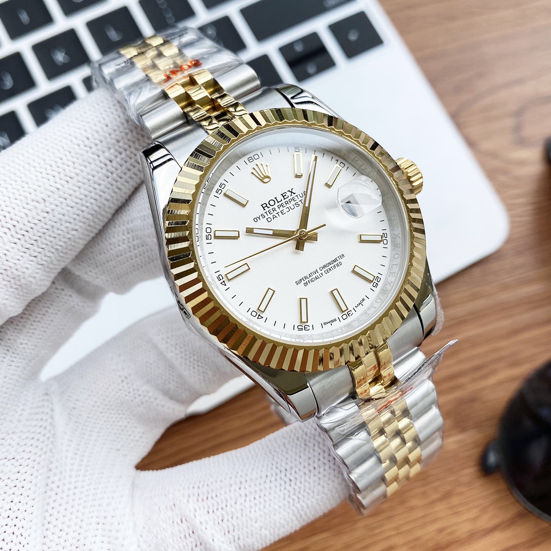Date just II ( Silver & Goldmix ) Multicolor selection 41mm