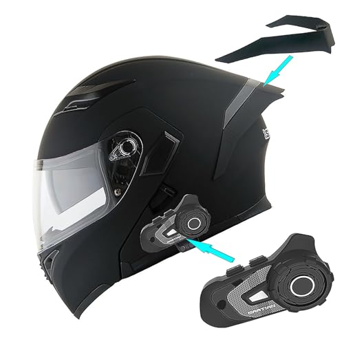 1Storm Motorcycle Modular Full Face Helmet Flip up Dual Visor Sun Shield: HB89