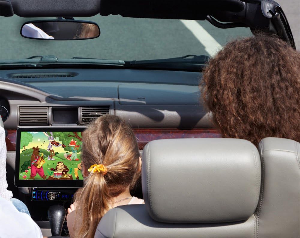 Pyle PLD10BT 10.1-Inch Motorized Touchscreen Bluetooth Receiver Multimedia System with Built-In DVD Player