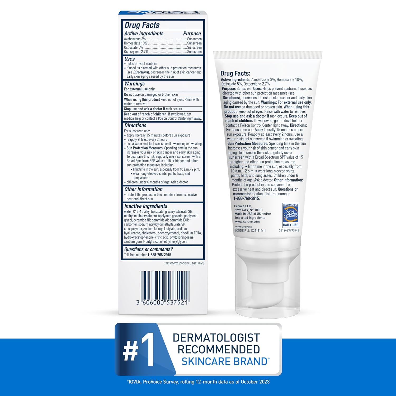 CeraVe Ultra-Light Moisturizing Lotion With SPF 30| Daily Face Moisturizer with SPF | Formulated with Hyaluronic Acid & Ceramides | Broad Spectrum