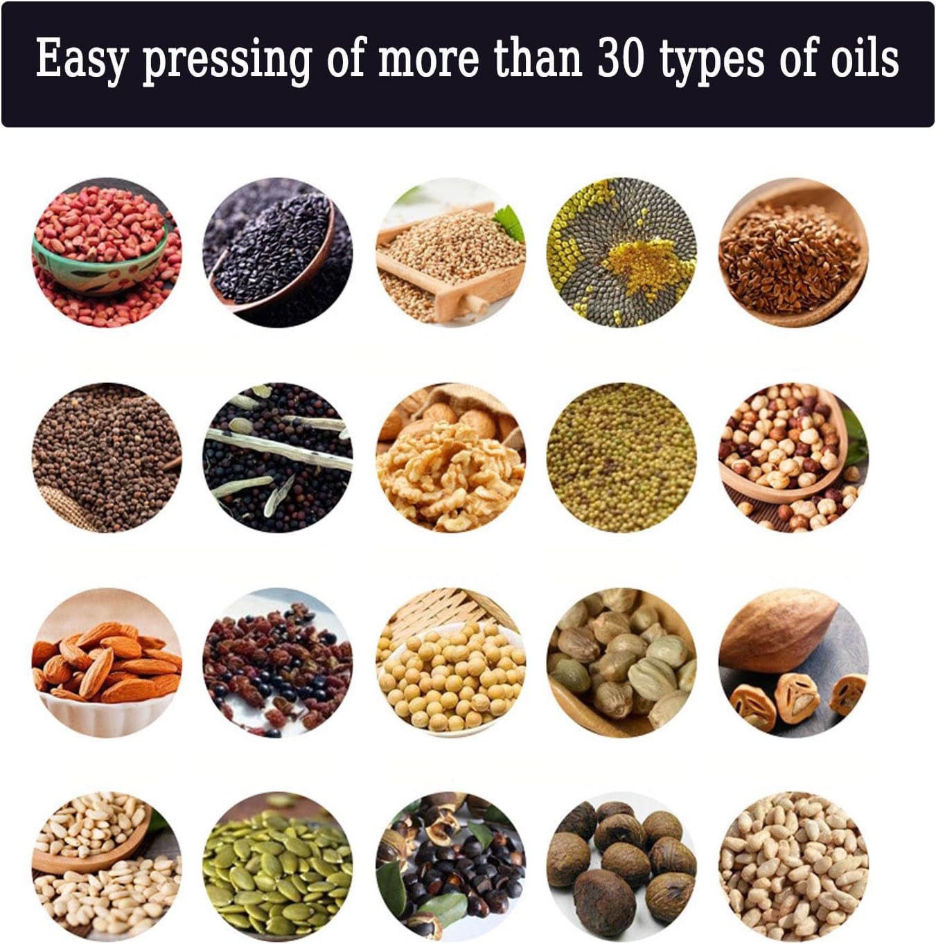 1500W Oil Press Machine with Double Oil Outlets