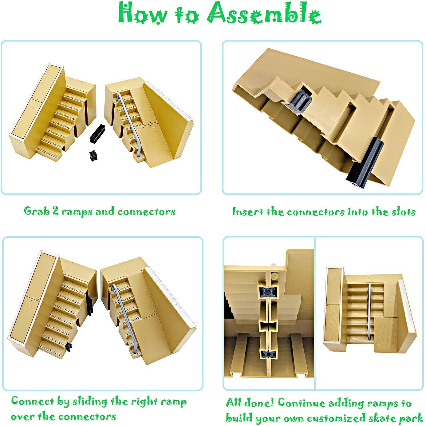 Ultimate Finger Skateboard Ramp Set 23 Pieces – Finger Skateboard Set with Skateboards, Ramps, Skates, Scooters