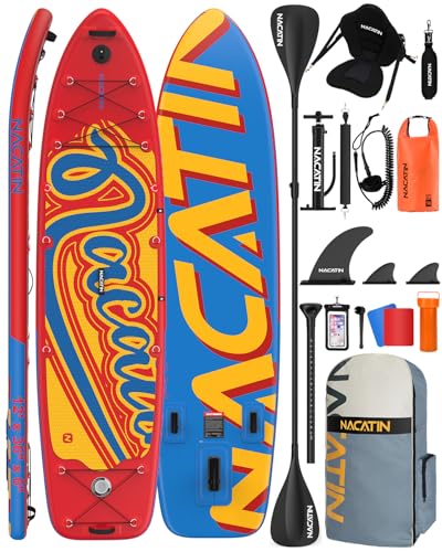 Inflatable Stand Up Paddle Board 12' with Kayak Seat & Dual Paddles &ndash