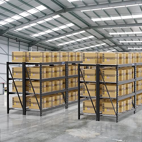 WORKPRO 5-Tier Metal Shelving Unit, 48”W x 24”D x 72”H, Heavy Duty Adjustable Storage Rack, 4000 lbs Load Capacity (Total), for Garage, Basement