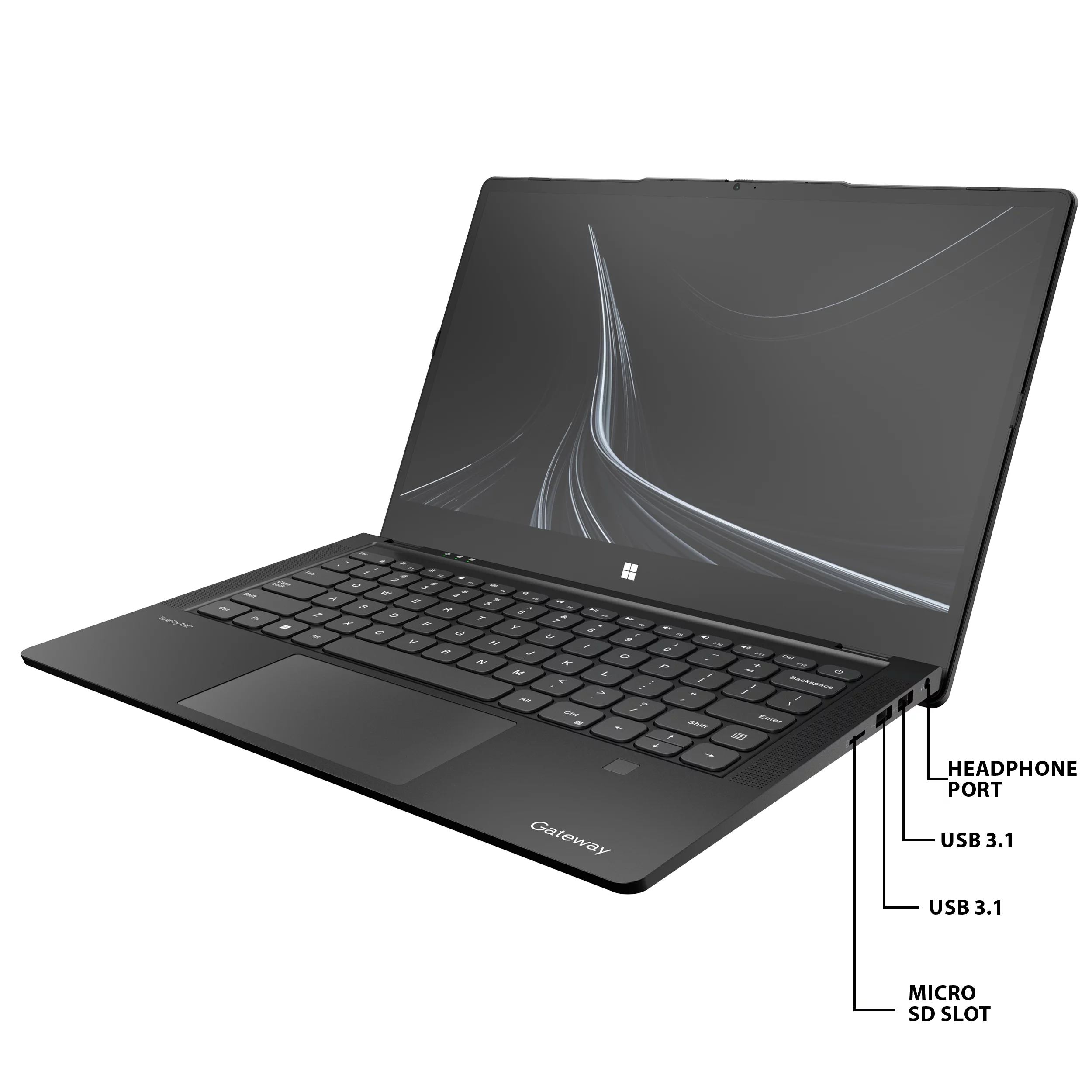 Gateway 14.1" Ultra Slim Notebook, FHD Touchscreen, Intel Core i7-1255U, 8GB RAM, 512GB SSD, Fingerprint Scanner, Tuned by THX Audio, 2MP Camera