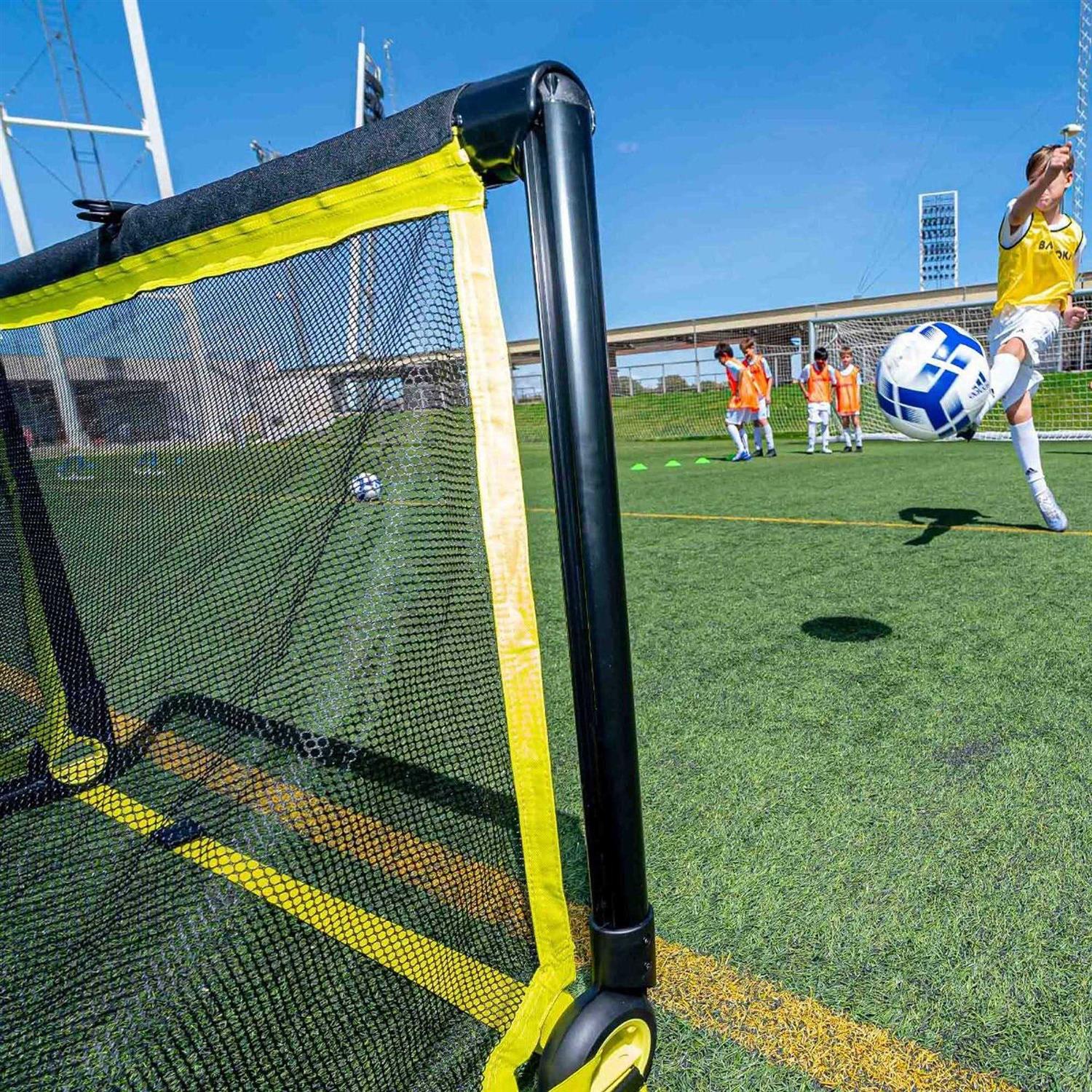 Bazookagoal Original Solid Frame Pop Up Goal Folding Mini Soccer Goal for Kids and Adults - Sports Supplies Online Store