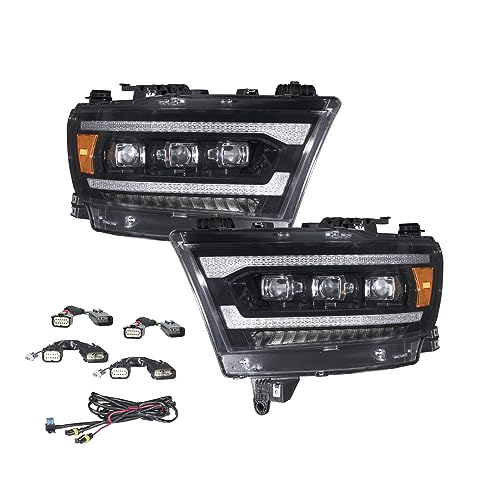 Sequential LED Headlights compatible with Ram 1500 2019-2024 (pair)