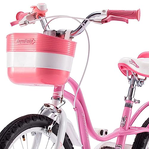 Royalbaby Princess Girls Kids Bike 12 14 16 18 20 Inch Children Bicycle with Basket for Age 3-12 Years