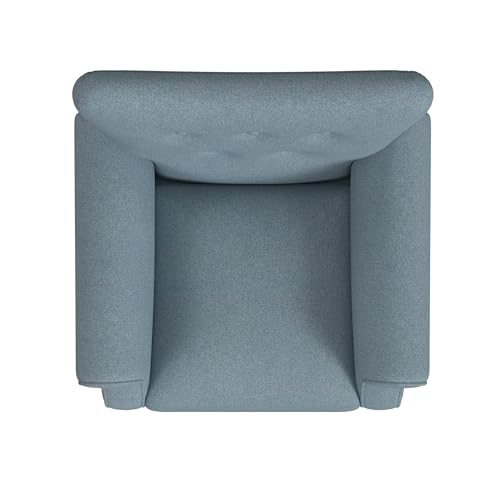 Home Decor | Upholstered Rolled Arm Wingback Accent Chair | Accent Chairs for Living Room & Bedroom | Decorative Home Furniture - Cream